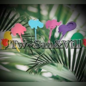 Vintage Tupperware Set of 6 Animal Birthday Cake Candle Holders